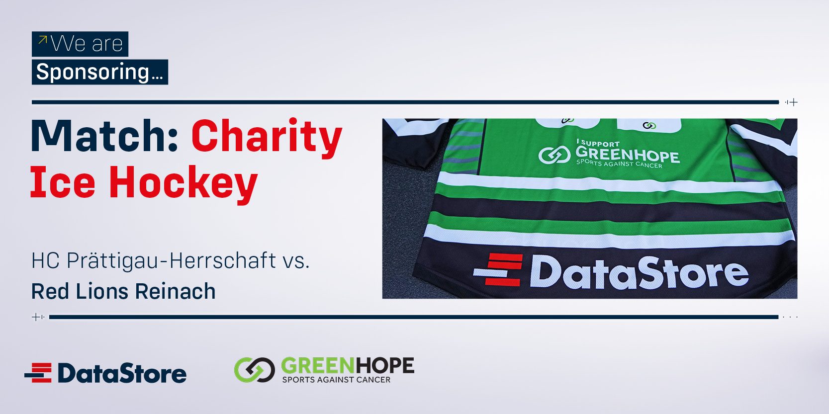 DataStore Sponsoring greenhope Charity Ice Hockey HC Prättigau-Herrschaft